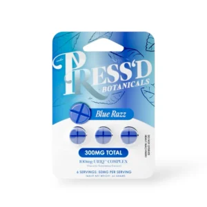 Press'D Botanicals URIQ Complex Blue Razz 100mg Per Tablet