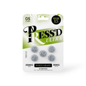 Press'd Ultra MGM 15 Chewable Tablets White Grape 40mg